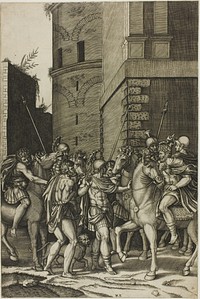 Emperor Freeing the Slave Androcles by Agostino dei Musi