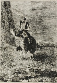 Horseman Waiting by Odilon Redon