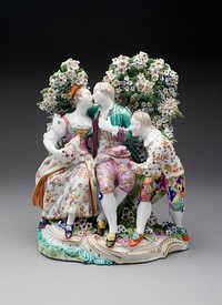 Lovers and Jester by Derby Porcelain Manufactory