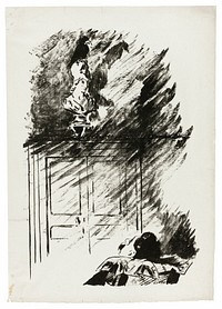 The Raven on the Bust of Pallas ("Perched upon a bust of Pallas..."), from The Raven (Le Corbeau) by Édouard Manet