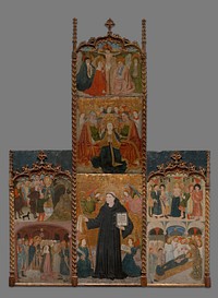 Retable of Saints Athanasius, Blaise, and Agatha by Master of Riglos