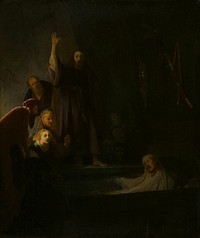 The Raising of Lazarus by Follower of Rembrandt van Rijn