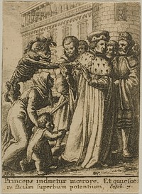 The Duke and Death by Wenceslaus Hollar