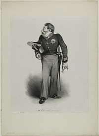 Mr. Choiseul, (called le Duc), plate 502 by Honoré-Victorin Daumier