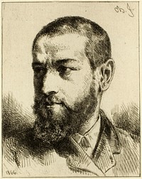Portrait of J.J. Guiffrey by Charles Émile Jacque