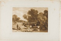 Bridge and Cows, plate 2 from Liber Studiorum by Joseph Mallord William Turner