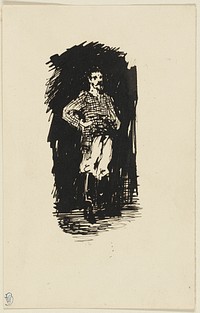 Man in Plaid Shirt by James McNeill Whistler