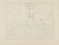 Study for Bow Street Office, from Microcosm of London by Augustus Charles Pugin