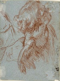 Study for Detail: Head of a Cherub by Giambattista Tiepolo