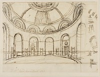 Round Room Bank by Augustus Charles Pugin