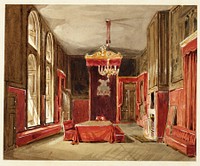 Study for Drawing Room, St. James, from Microcosm of London by Augustus Charles Pugin