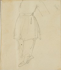 Lower Part of a Figure in Working Clothes by Jean Louis André Théodore Géricault