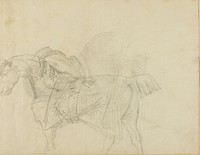 Horse Wearing a Blanket by Jean Louis André Théodore Géricault