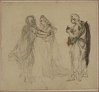 Study for Lucain's "La Pharsale", Canto II by Hubert François Gravelot