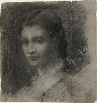 Bust of a Young Woman (recto); Seated Female Figure (verso) by Jean Baptiste Carpeaux