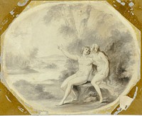 Adam and Eve in Paradise by Giovanni Battista Cipriani
