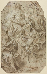 Madonna and Child with Saints by Giovanni Battista Carlone