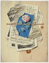 Trompe l'Oeil of Posted Notices and Prints by Martin Cerulli