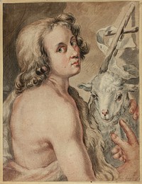 Saint John the Baptist with Lamb by Carlo Cignani