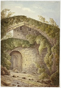 Interior of Conway Castle by Elizabeth Murray