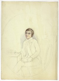 Study for Portrait of Boy with Book by Elizabeth Murray