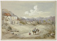 Albenga on the Corniche (Costal) Road by Elizabeth Murray