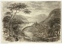 Stone Bridge in Mountains by Elizabeth Murray