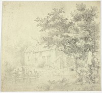 Mill (recto); Tree (verso) by Unknown artist