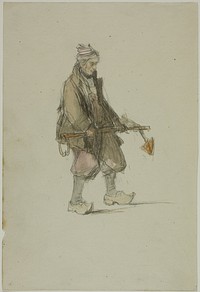 Dutch Sailor, Carrying an Anchor by George Chambers