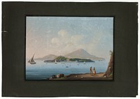 Naples with Vesuvius by Unknown artist