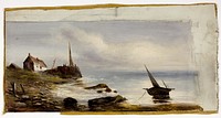 Cottage on the Shore by Unknown artist