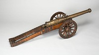 Model Field Cannon with Carriage