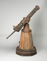 Breech-Loading Swivel Gun with Chamber on Stand