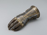 Gauntlet from a Tournament Garniture of a Hapsburg Prince by Anton Peffenhauser