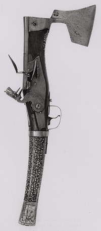 Combined Axe and Flintlock Pistol