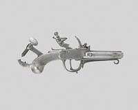 Flintlock Alarm-Trap Pistol