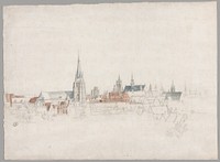 View of Douai by Frans van der Meulen