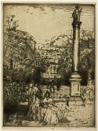 Luxembourg Column, Paris by Donald Shaw MacLaughlan