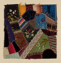 Fragment from Bedcover (Crazy Quilt Block)