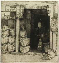 Interior of a Coal Shop by Donald Shaw MacLaughlan