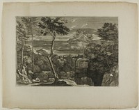 Landscape with Three Brigands and Their Victim by Sébastien Bourdon