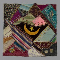 Fragment from Bedcover (Crazy Quilt Block)