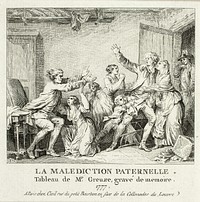 Paternal Curse by Jean Michel Moreau, the Younger
