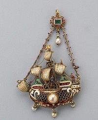 Pendant Shaped as a Ship