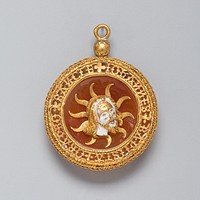 Hat Badge with the Head of Saint John the Baptist Adapted as a Pendant