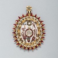 Double-Sided Pendant with Symbols of Christ and the Passion and Christ Among the Doctors