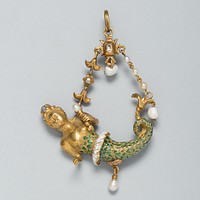 Pendant Shaped as a Mermaid