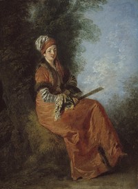 The Dreamer (La Rêveuse) by Jean Antoine Watteau