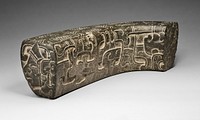 Fragment of a Ceremonial Ballgame Yoke by Veracruz, Classic