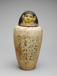 Canopic Jar of the Overseer of the Builders of Amun, Amenhotep by Ancient Egyptian